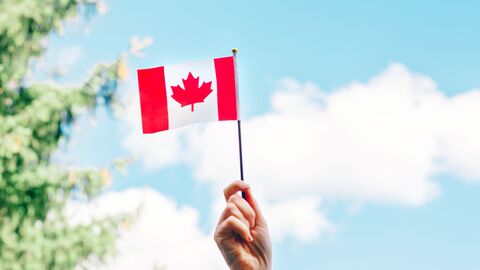 Schüleraustausch Flagge Kanadas