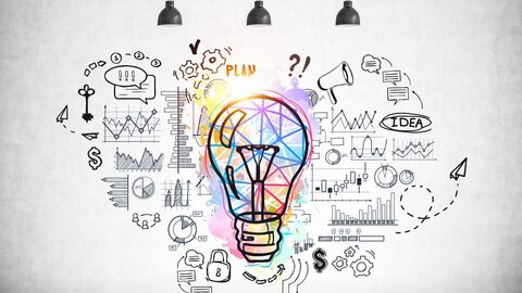 Angebotsübersicht Grafik mit Glühbirne